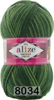 ALIZE SUPERWASH COMFORT SOCKS ( 8034 ) 75% SW Шерсть 25% Полиамид 100 г/420 м
