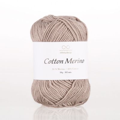 Infinity Cotton Merino (2650 BEIGE MELERT) 55% мериносовая шерсть, 45% хлопок  50гр/105 м